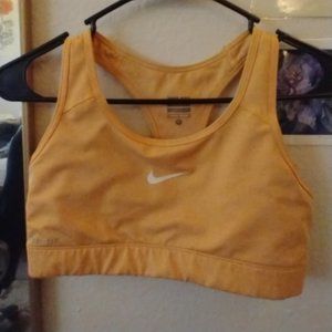 Pastel Orange Nike Dri-Fit Sports Bra